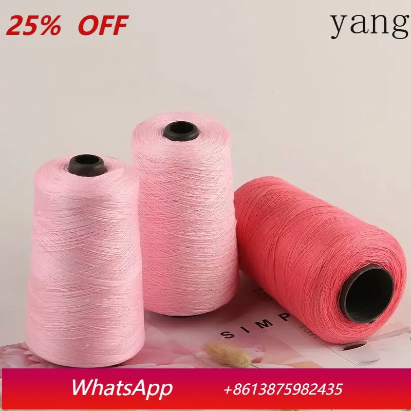 

Пряжа LHH из молочного шелка для рукоделия, хрустальная нить, для вязания крючком подушек, нить для шалей, тонкая пряжа, для ручного вязания, весна, осень и лето