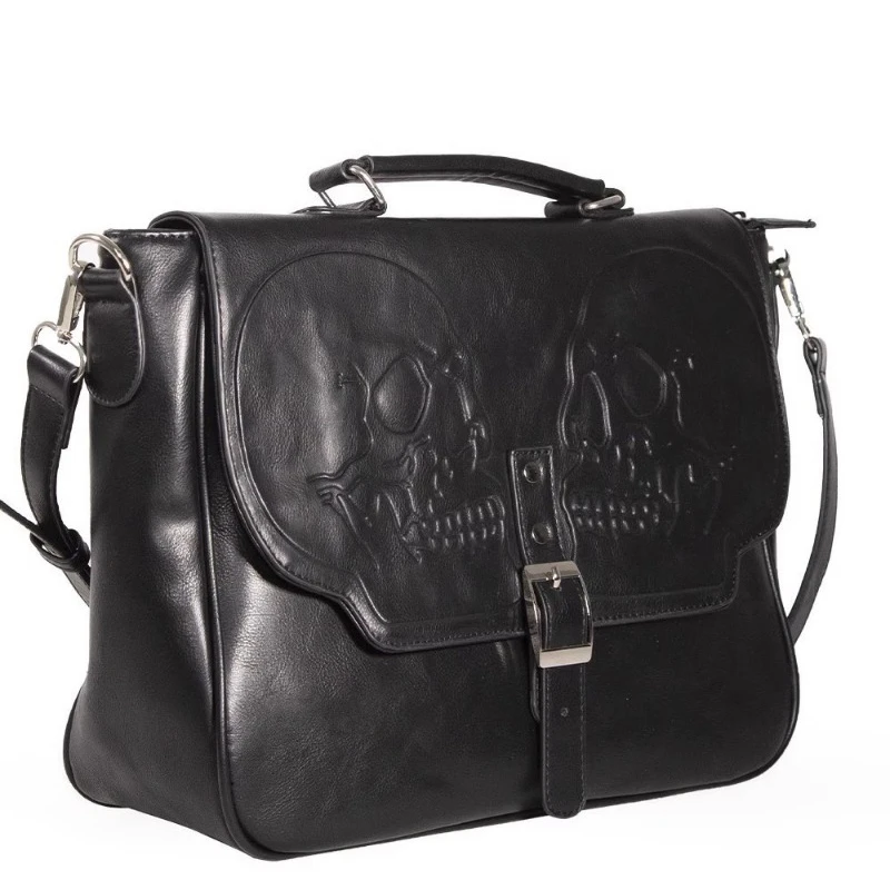 High-capacity Vintage Gothic Skull Shoulder Bag 2024 Women Punk Fashion Handbags Streetwear Grunge Crossbody Bags Y2k Aesthetic