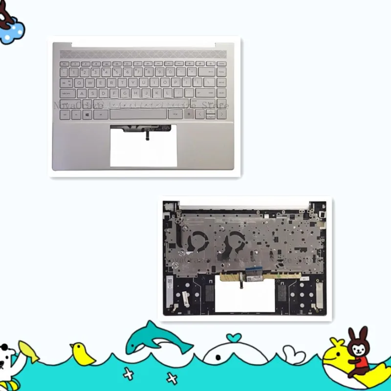 M30903-001 Baru Untuk ENVY 14-EB TPN-Q252 Palmrest dengan Keyboard Backlit US M30903-001 14 inci