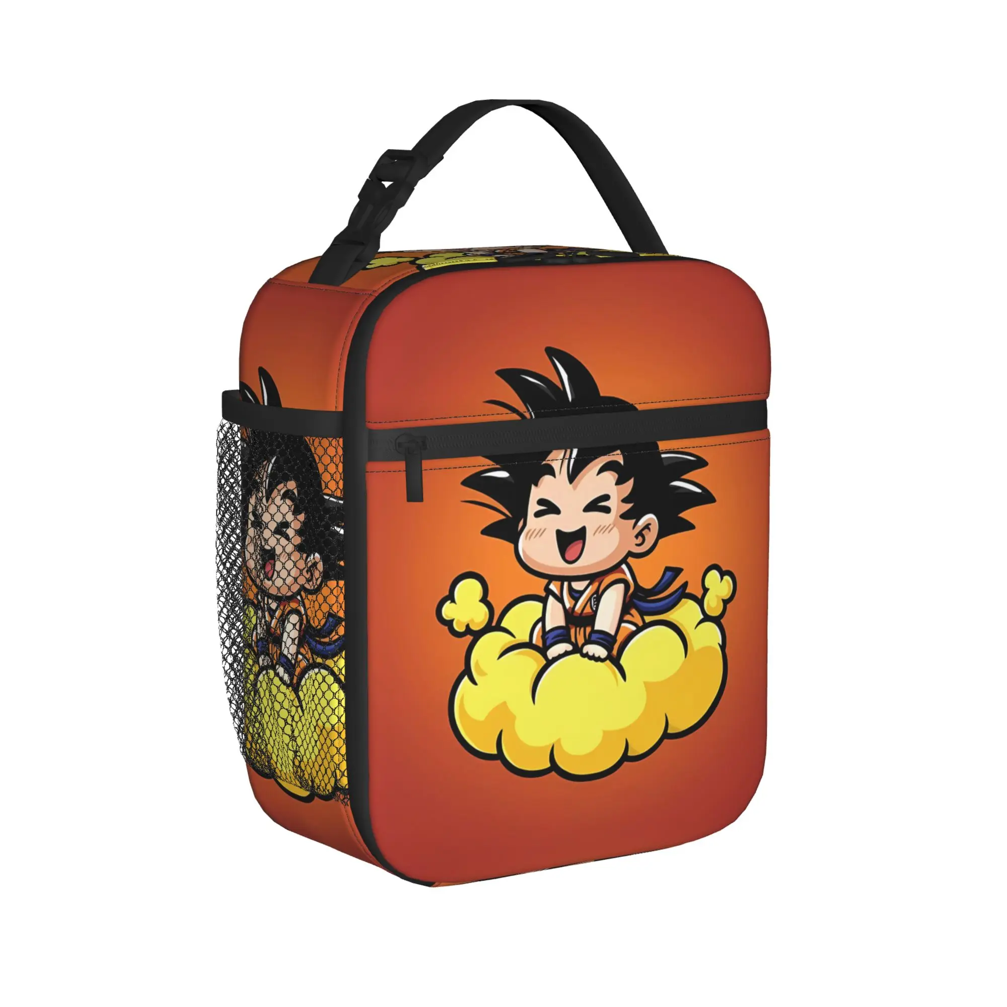 Lunch Bag Z-Family Group Dragon Ball Outdoor Picnic Lunch Box For Girl Boy  Casual Portable Zipper Print Cooler Bag