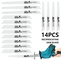 10/12/14Pcs Hand Multi Tool Blade HCS Reciprocating Blade Saber Saw for Cutting Wood Metal Tube for DeWalt for Bosch