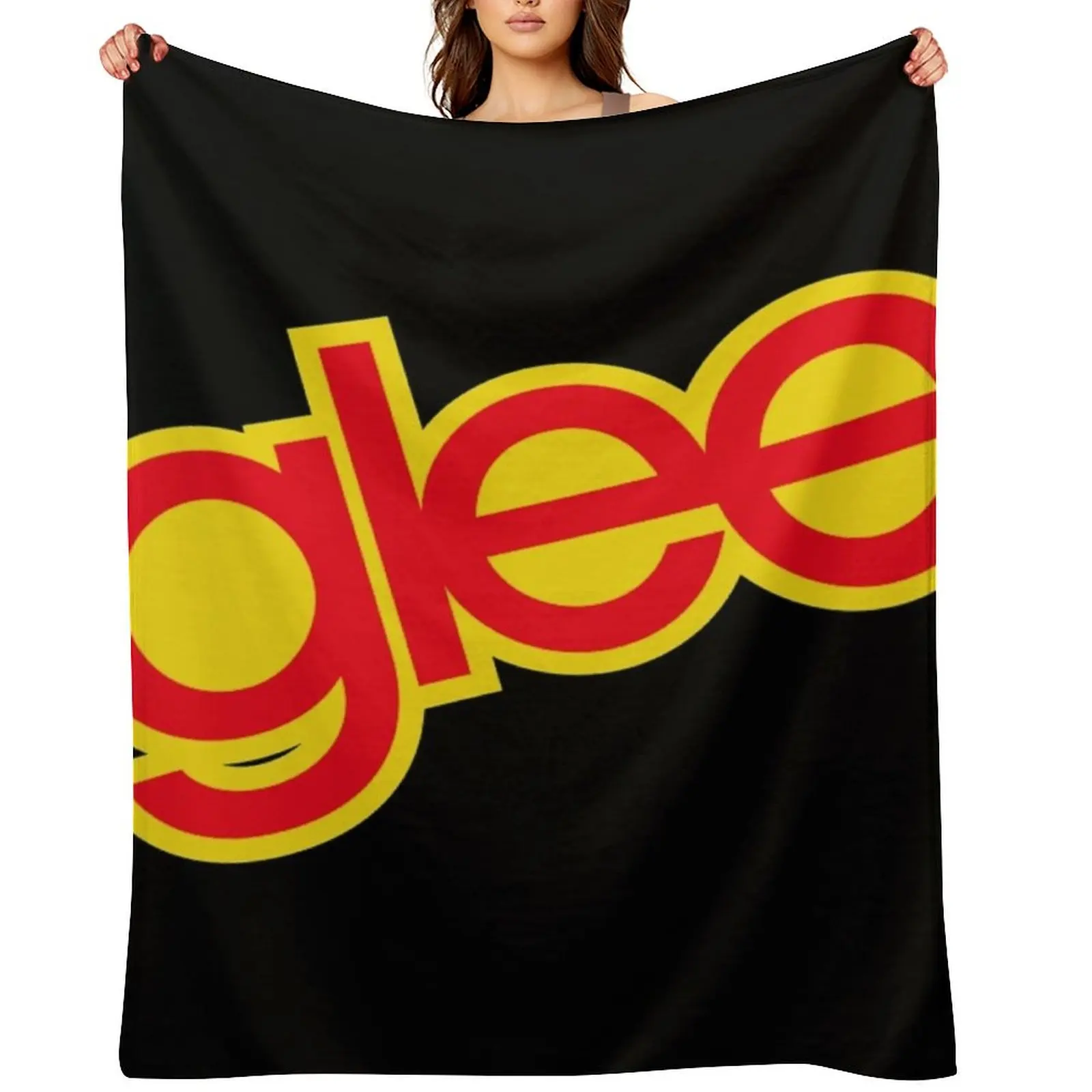 

Glee Lettering Throw Blanket warm for winter Blankets Sofas Of Decoration Hairys Blankets