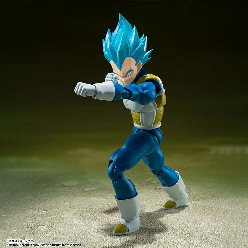 Bandai Genuine Dragon Ball Model Kit SHF Vegeta Unwavering Saiyan Pride Anime Action Figure Collection Model Boys Toys Gifts