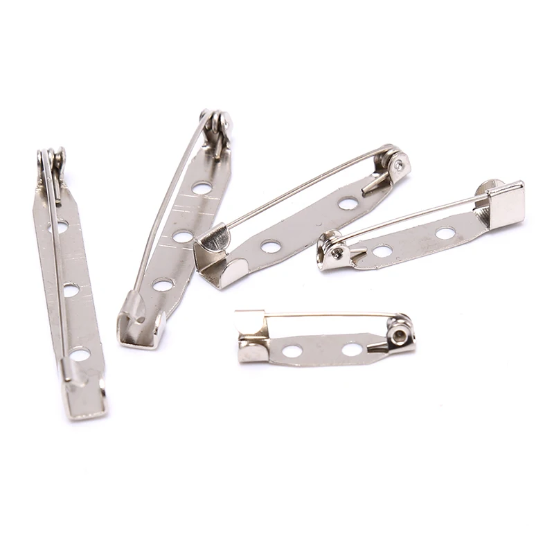 10 Pcs For DIY Jewelry Making Supplies Brooch Clip Base Pins Safety Pins Brooch Settings Blank Base