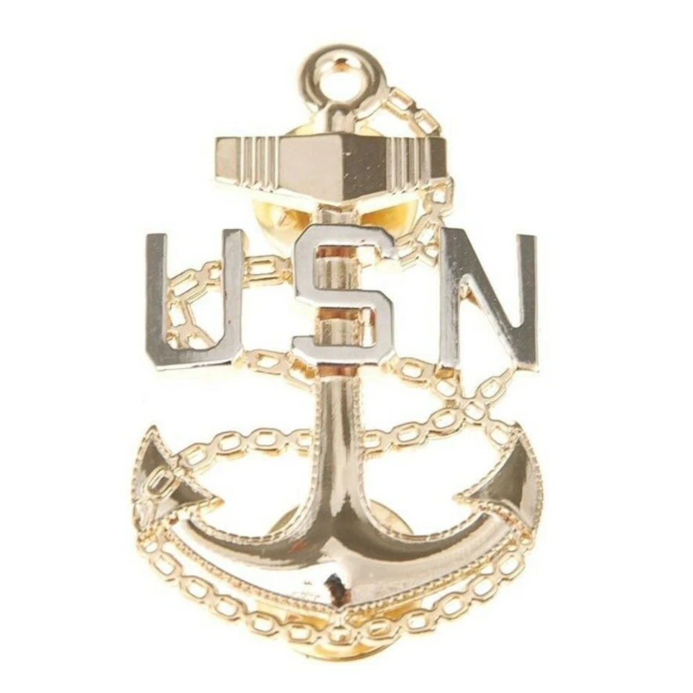 

WWII WW2 US UNITED STATES NAVY USN OFFICER LAPEL HAT PIN BADGE COCKADE
