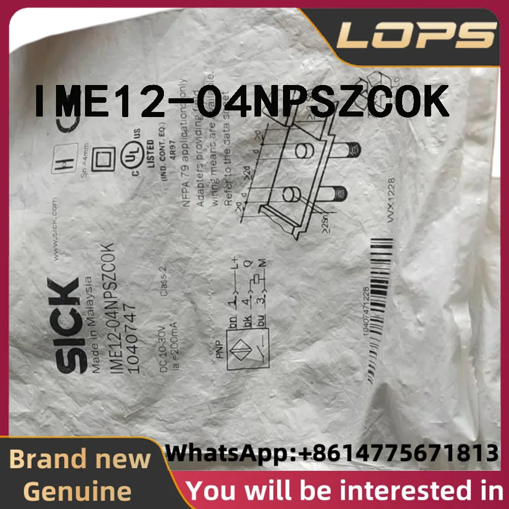 IME12-04NPSZCOK Brand new original SICK proximity switch sensor, Order number 1040747, welcome to consult