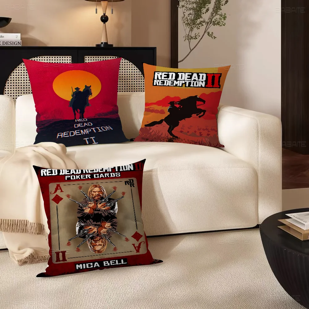 

Classic Movie R-Red D-Dead R-Redemption Pillow Gift Home Office Decoration Bedroom Sofa Car Cushion Cover case 45x45