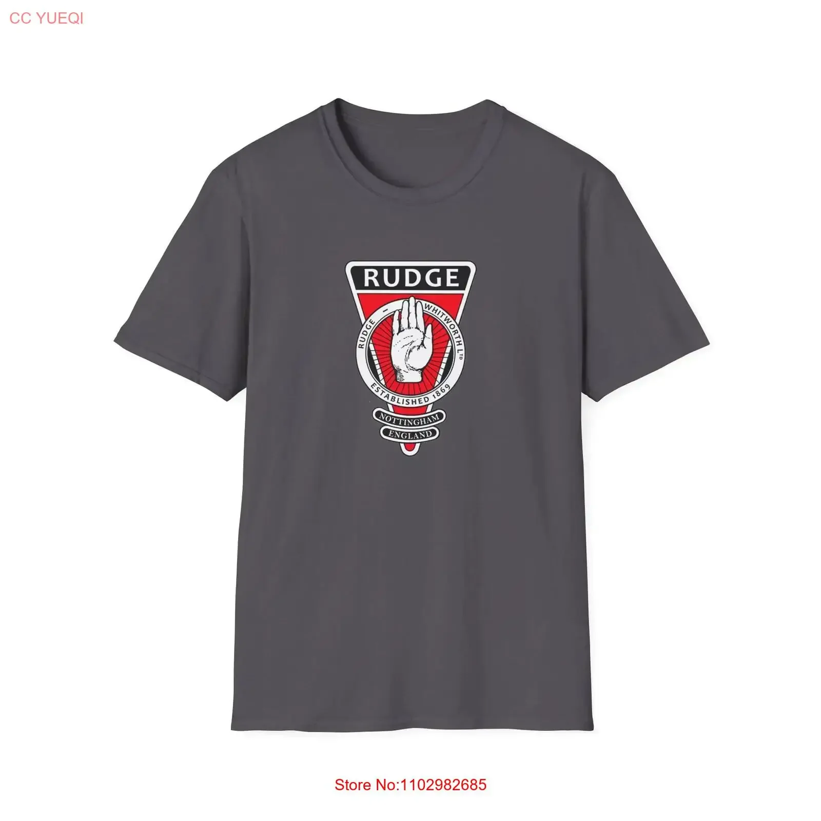 Camiseta Rudge Motorcycles Softstyle vintage, lavada, elástica, transpirable, con gráfico de moda, informal, unisex, versátil