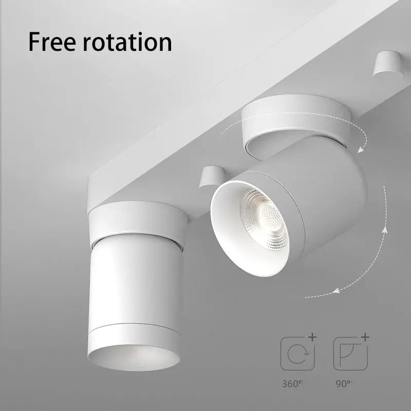 Nowoczesna aluminiowa lampa sufitowa Led Spot 5W 7W 9W 12W COB punktowe reflektory Led lampki ozdobne do kuchni do sklepu odzieżowego