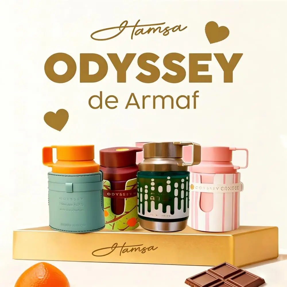 Perfume Armaf Odyssey Dubai Chocolat Unisex, Aroma Gourmet de Oriente Medio, Caramelo, Ámbar, Arabian Odyssey, Mandarin Sky, Eau de Toilette