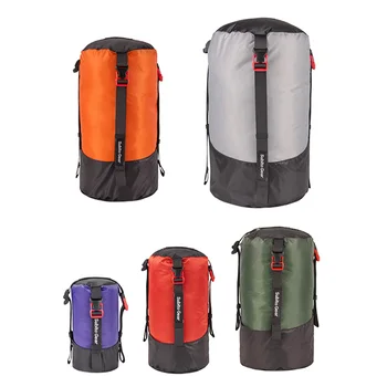 Lightweight Compression Stuff Sack 1-2L Waterproof Polyester Compression Bag Storage Bag for Camping Hiking Backpacking 1
