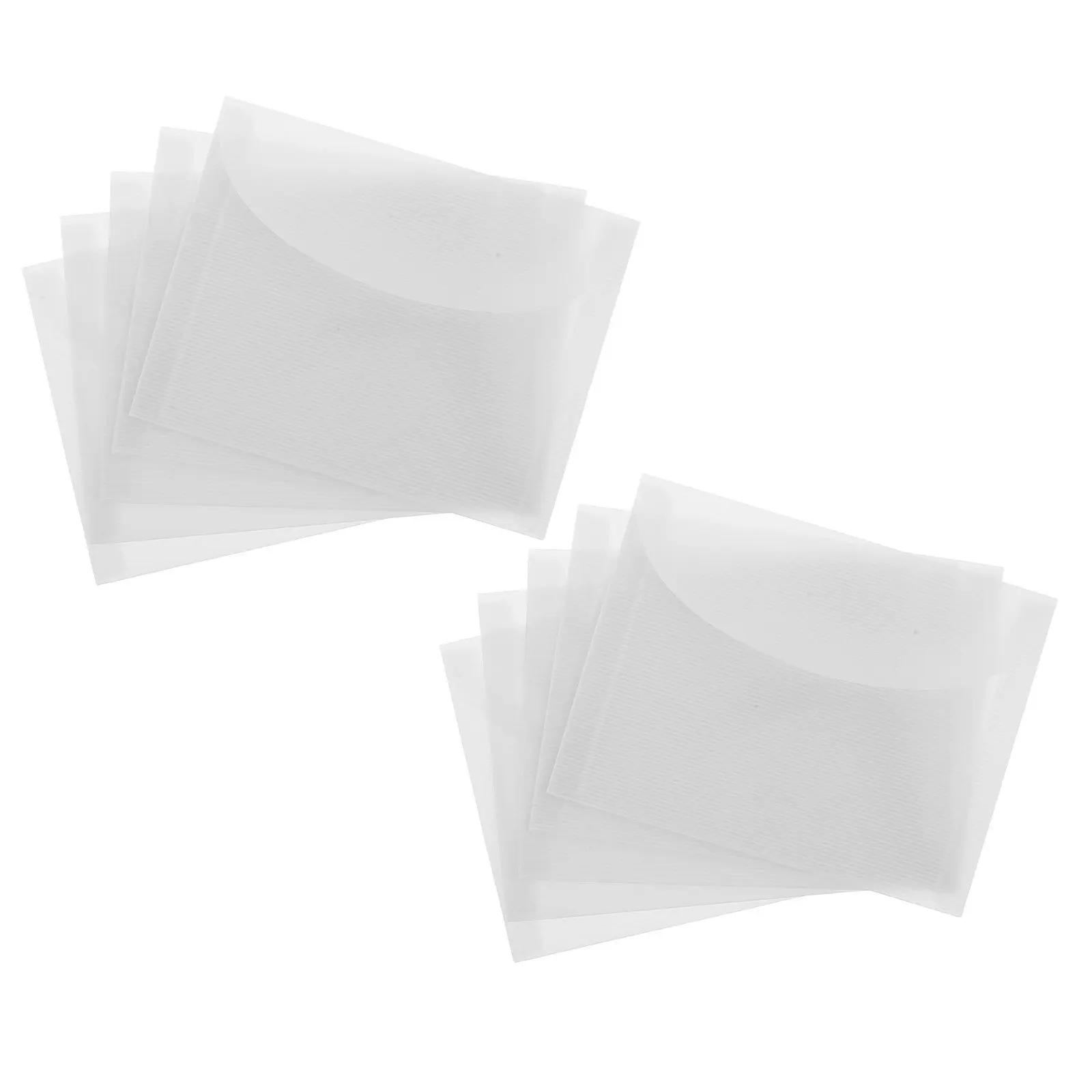 10Pcs Wedding Invitation Sleeves White Translucent Envelope Vellum Wraps 6.4x4.9 Pre-Folded for DIY Handmade Cards Save The Date