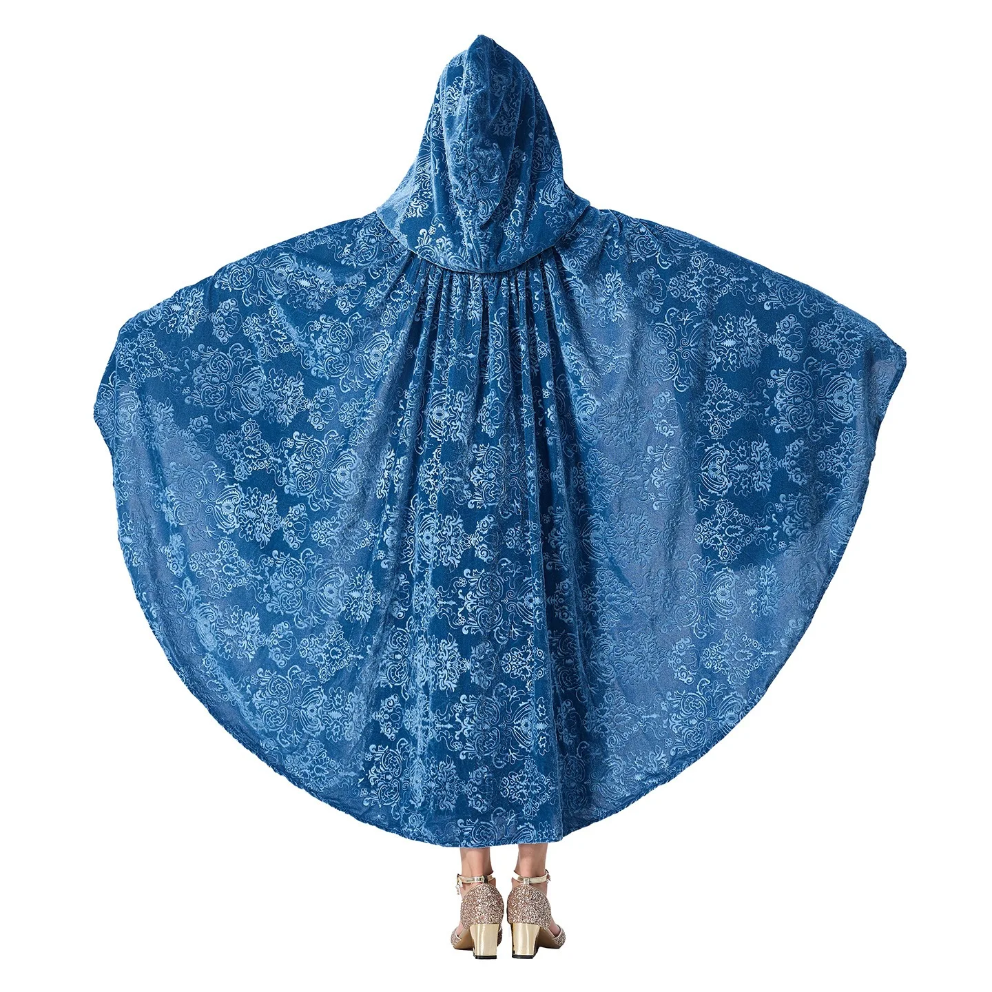 Medieval Cosplay Princess Dress Girls Elf Queen Costume Halloween Performance Outfit Fancy Dress Vintage Medieval Dresses Cloak - view 6