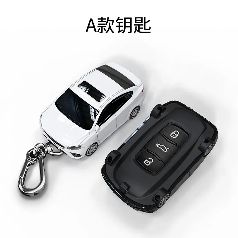 For Geely Coolray X6 X7 EX7 Geometry C Emgrand Global Kulrey Hawk GX7 Okavango NL3 SUV GT GC9 Smart Car Key Case Cover Fob Chain