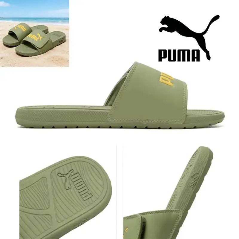 2026 new Puma Mid Slide Sandal Breathable Lightweight Non Slip Comfortable Casual Beach Slippers 389111-08