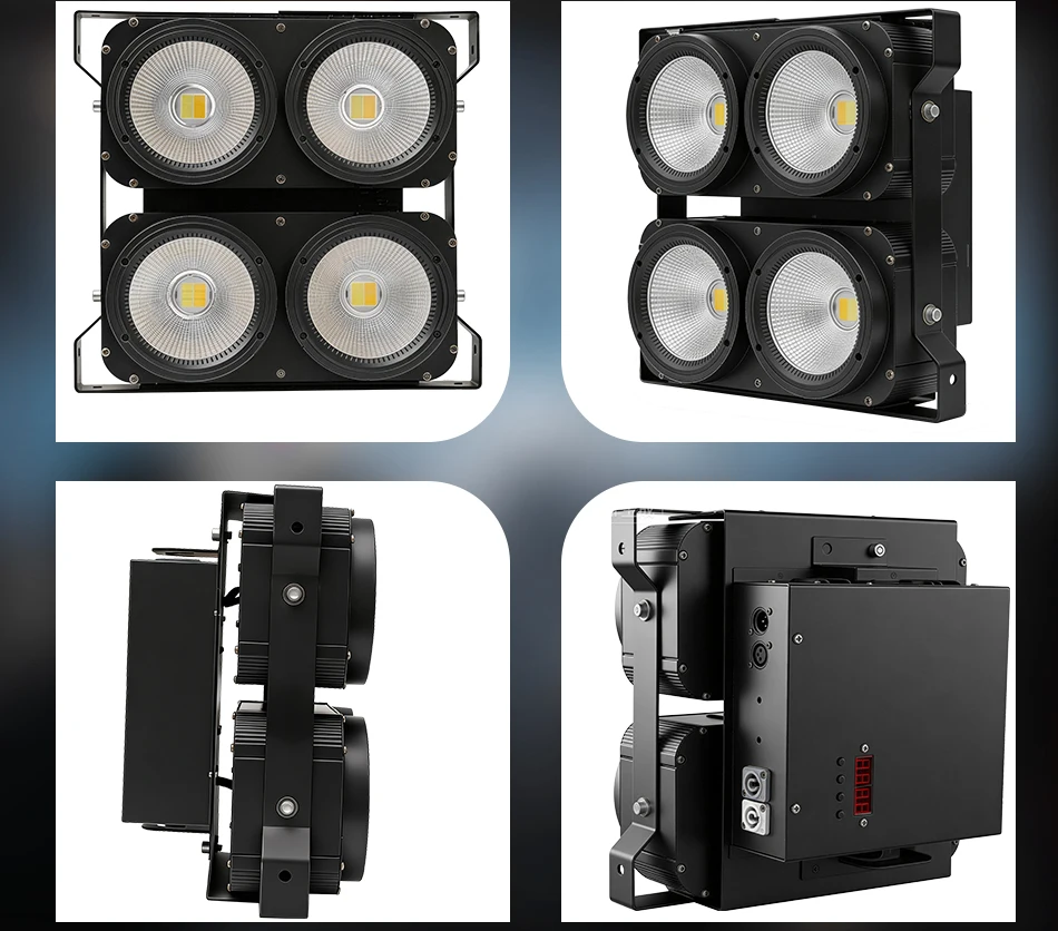 aicpose 4x100W Blinder COB Bühnenlichter Hohe Helligkeit DMX512-gesteuertes LED DJ Disco Beleuchtungssystem – Detail 8