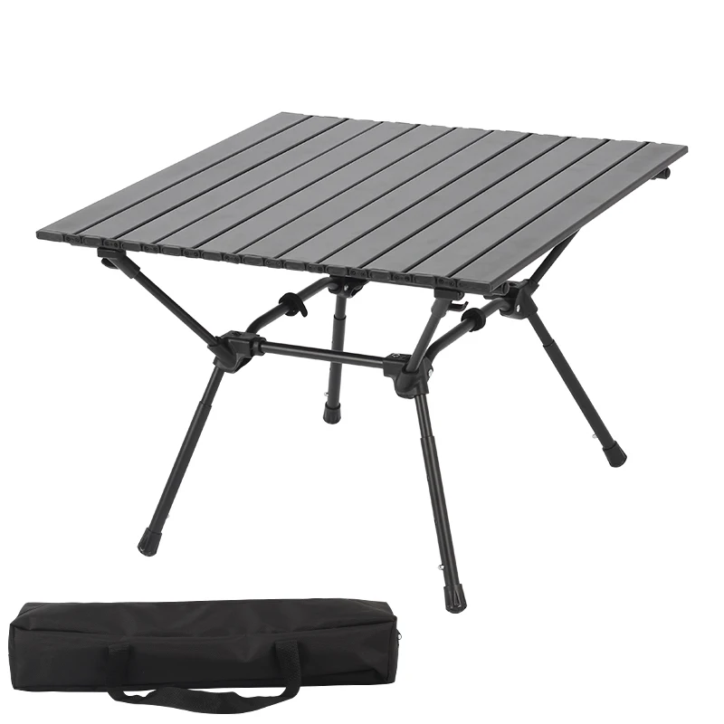 Outdoor Portable Aluminum Small Foldable Picnic Egg Roll up Ultralight Mini Camping Table
