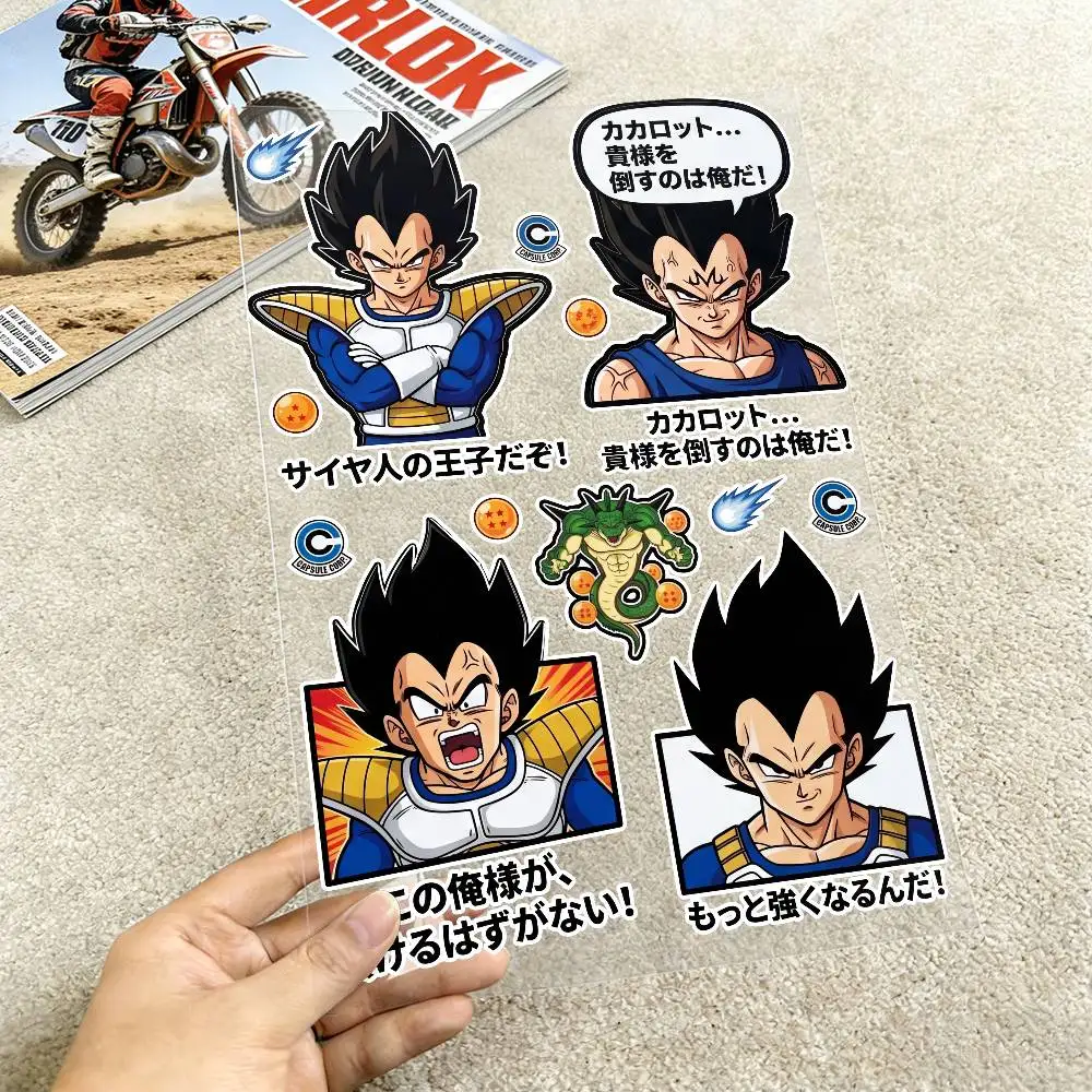 

DRAGON BALL GOKU Reflective Motorcycle Stickers Waterproof Vinyl Decals for Motorbike Helmet Fuel Tank Bike