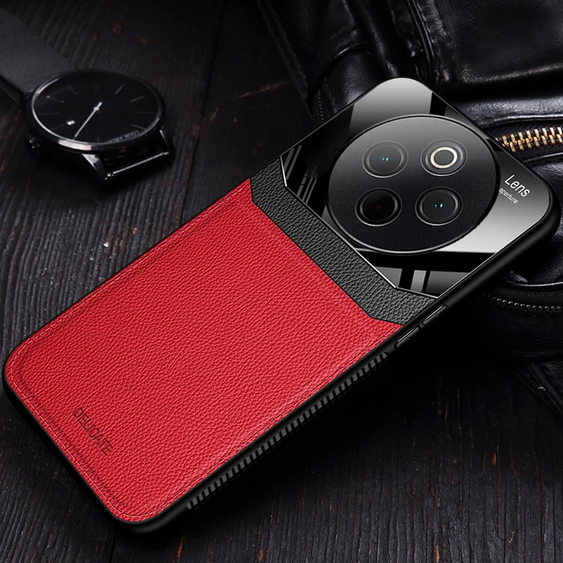 

For vivo T4 Ultra T3 Lite T3x T2 Pro 5G Full Lens Protection Phone Case Shockproof Silicone Soft PU Leather Back Cover Cases