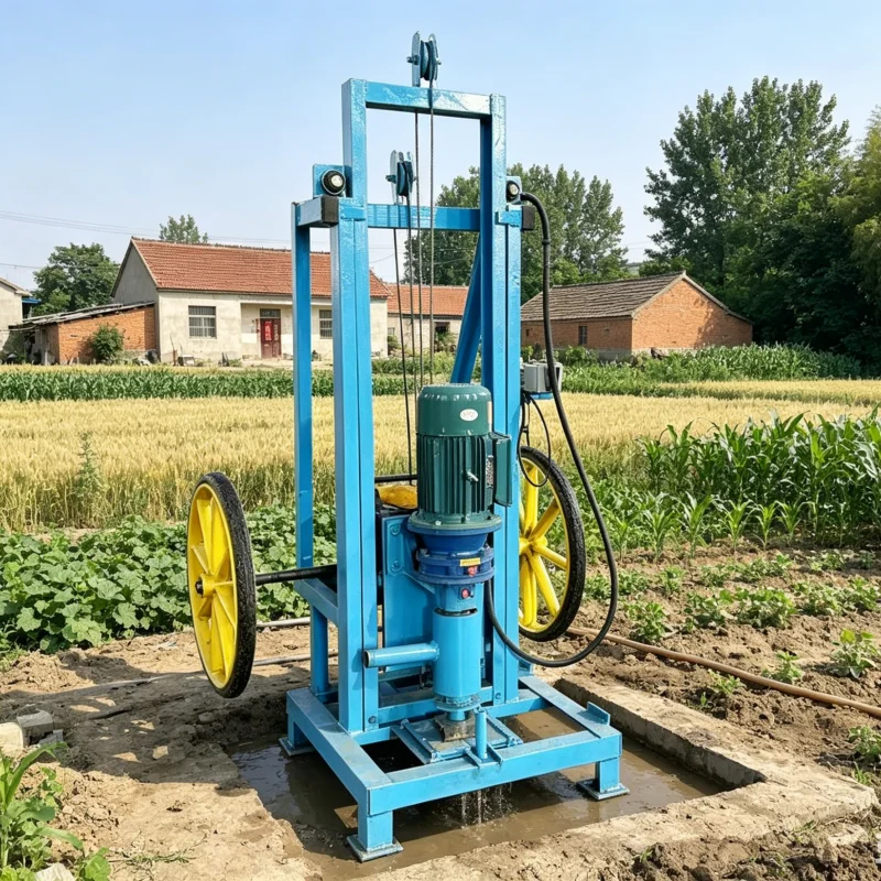 Customized Light Mini Hydraulic Portable Driller 150M Hot Sale For Household Farm Water Extraction Water Well Drilling Rig