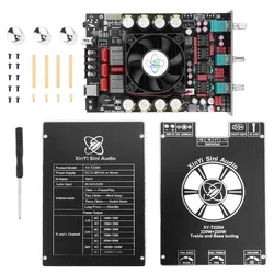 XY-T220H DC 12-36V/8A 220W*2 Fever Level BT Audio Amplifier Board With High-Low Frequency Adjustment Dual Channel Stereo TPA3251