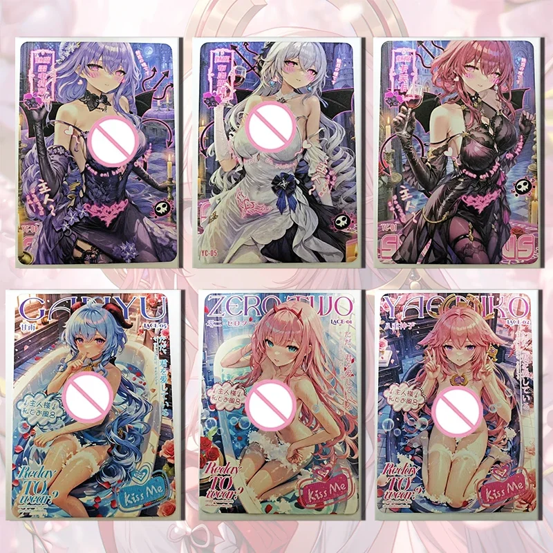 Goddess Story Mo on the flowers LACE YC card Kafka Bronya Rand Ganyu Furina Nakano Miku boy Toy collection Birthday gifts
