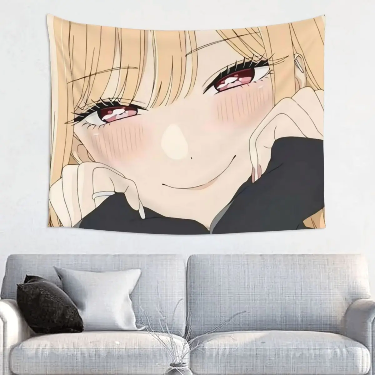 Marin Kitagawa Kawaii Tapestry Wall Hanging Hippie Fabric Tapestry My Dress-Up Darling Art Decoration Room Home Decor Tapiz