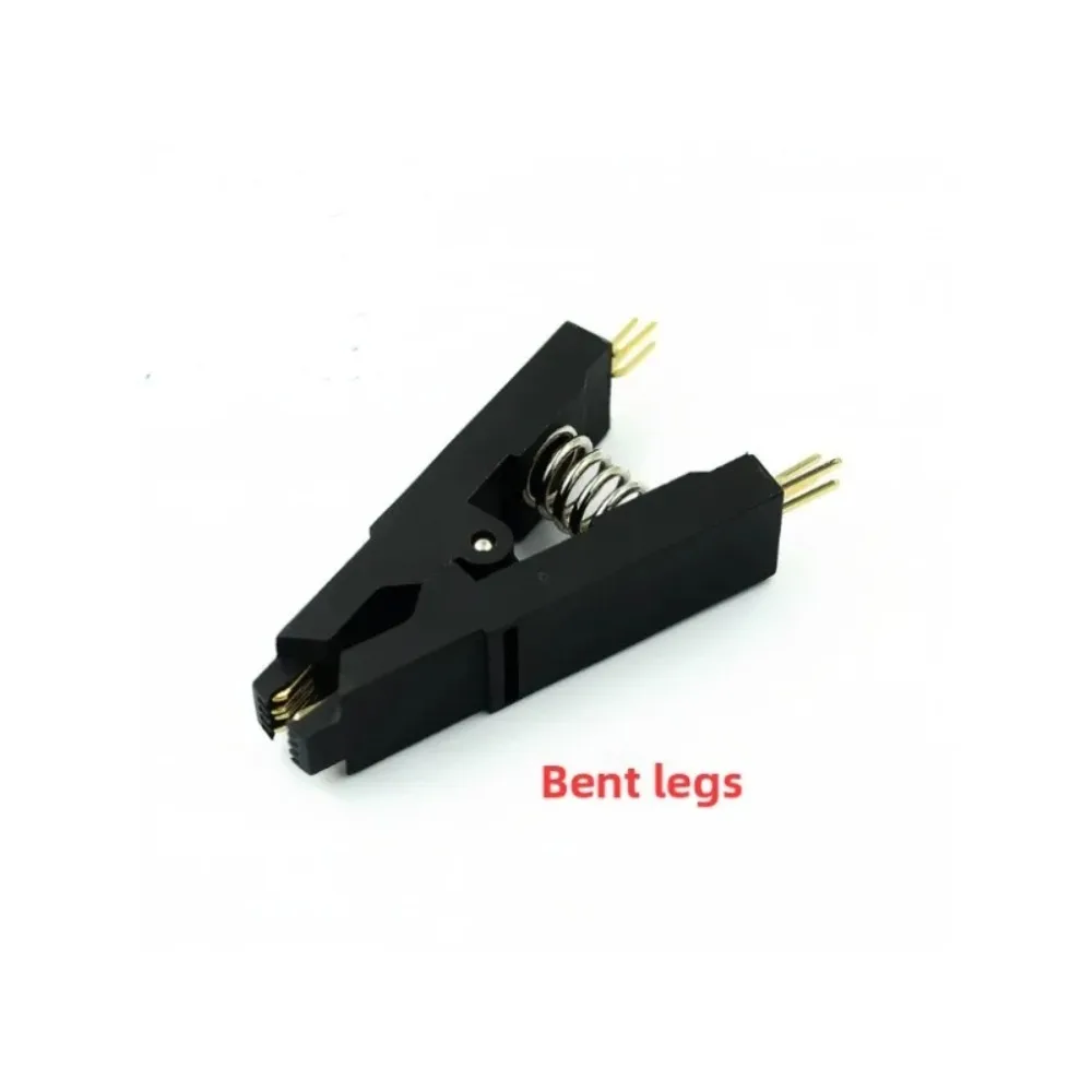 مبرمج USB CH341A مطلي بالذهب للوحات الأم وأجهزة التوجيه وأجهزة الكريستال السائل + مشبك اختبار SOP8 غير مدمر
