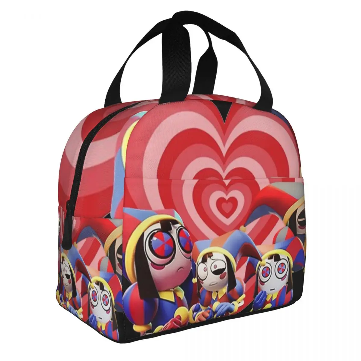 

Pomni The Amazing Digital Circus Cartoon Insulated Lunch Bag High Capacity Reusable Cooler Bag Lunch Box Tote College Outdoor