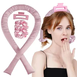 Fascia per asta arricciacapelli senza calore Nessun calore Riccioli di seta Nastro Rulli per capelli Fascia morbida per dormire Bigodini per capelli pigri Strumenti per lo styling dei capelli