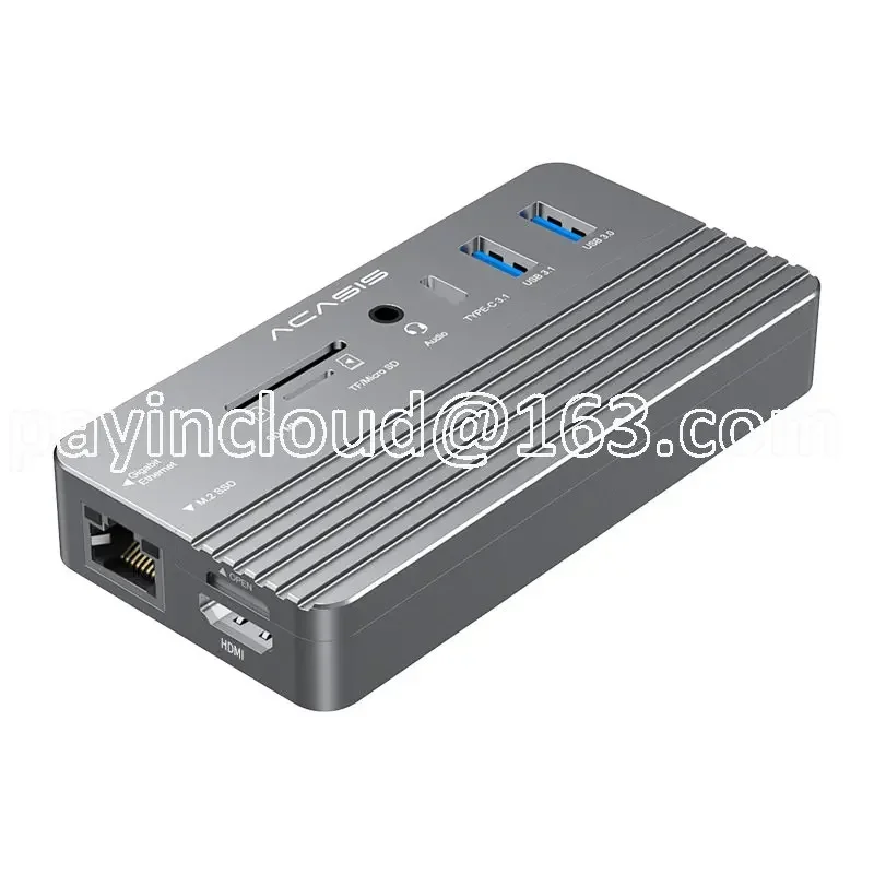 

M.2 Mobile Hard Disk Box Compatible with HDMI Gigabit Network Port USB SSD NVMe Ngff Solid State Hard-Disk Cartridge