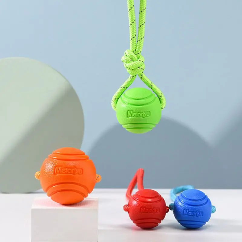 Dog Toys Chew Bouncy Rubber Balls Interactive Pet Tooth Cleaning Balls for Small Big Dogs Chew Bite Resistant Toys Pet Supplies