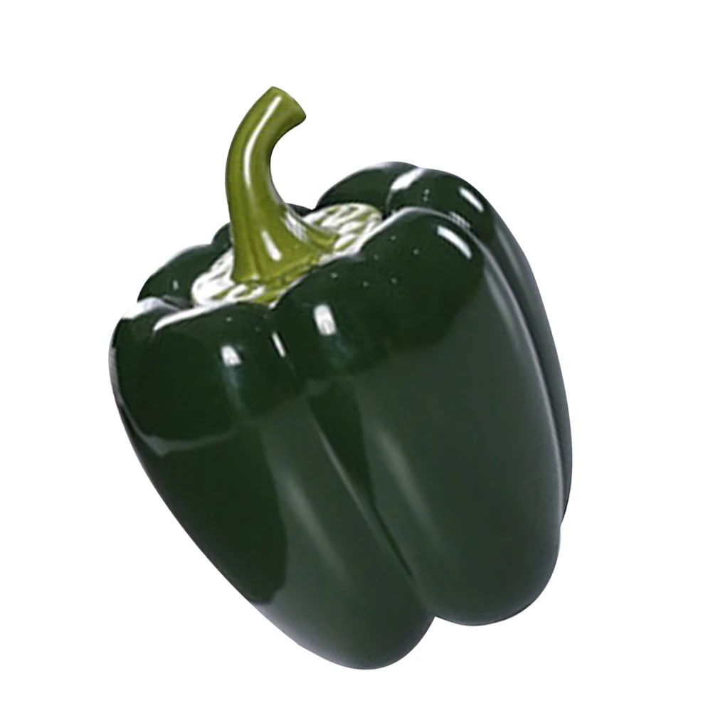 

Ceramics Storage Jar Pepper Shape Sealed Lid Tea Storage Canister for Home Shop Snacks Candy Decoration Sealing Container