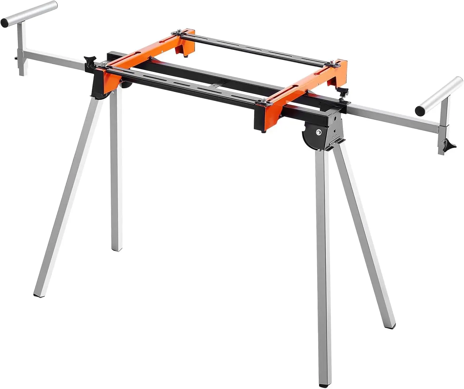

Heavy-Duty Folding Miter Saw Stand with Sliding Rail, 300lbs Capacity, Adjustable & Portable