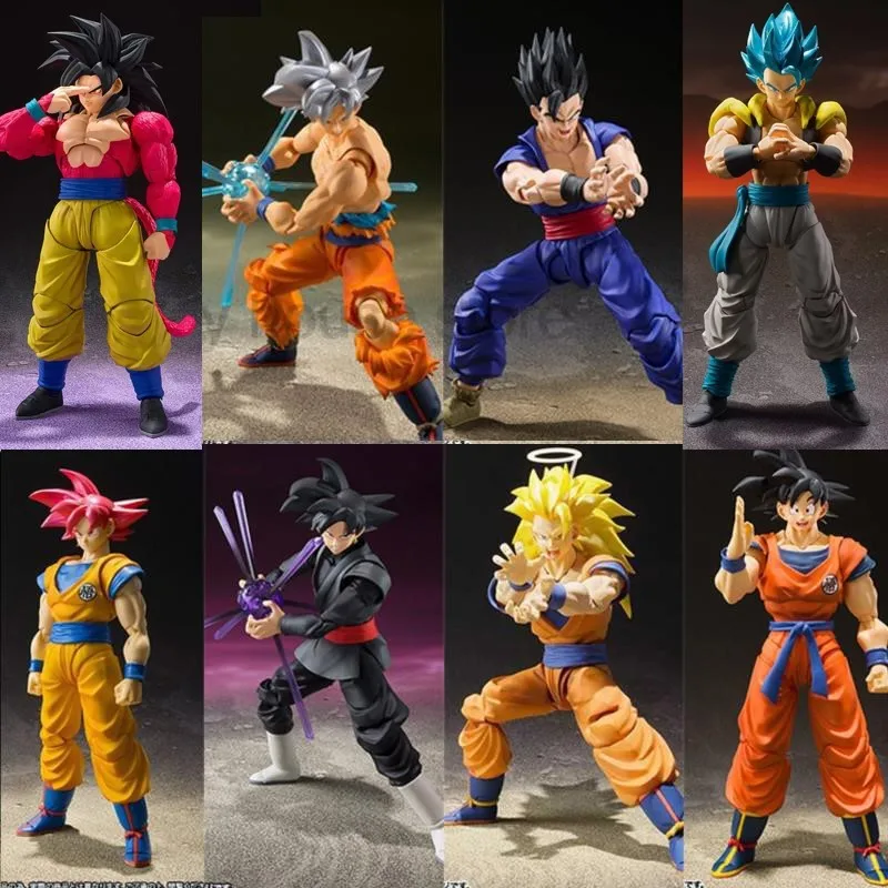 Anime Dragon Ball Figures SHF Super Hero Son Goku Gohan Vegeta Trunks Action Figure DBZ Collection Model Toys Gift