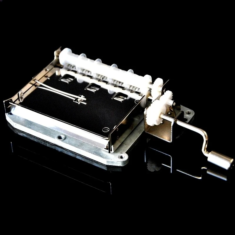 Handmade  30-Tone DIY Hand-Cranked Paper Tape Music Movement Music Box with Punch New Year Christmas Holiday Birthday Gift