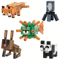 5cps Mini Classic Cartoon Block Figures, Gifts, Educational Toys, Christmas Gifts, Halloween Gifts