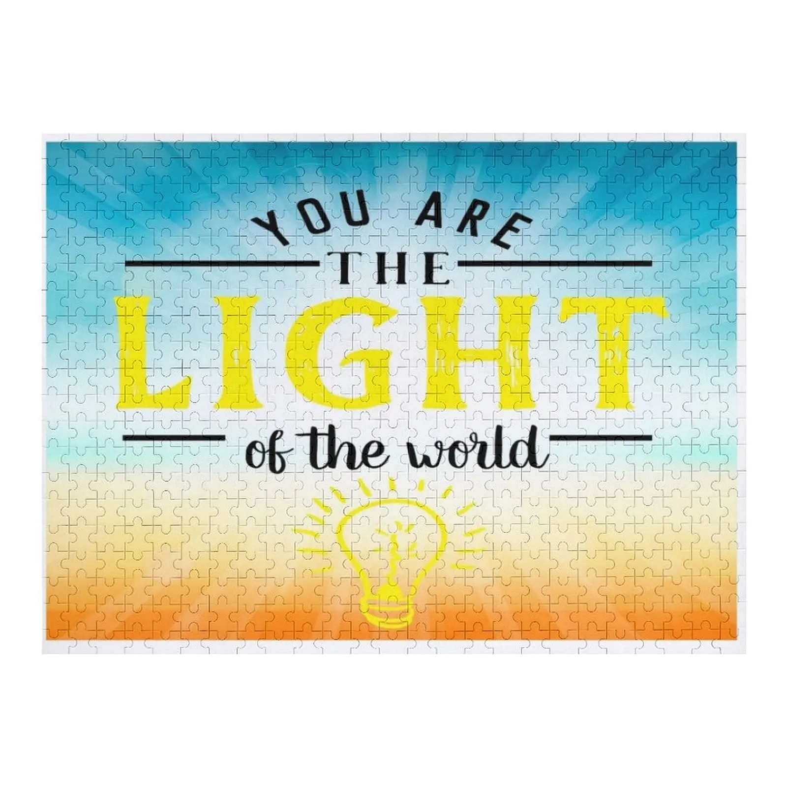 

you are the light of the world Jigsaw Puzzle Personalised Jigsaw Customs With Photo Wooden Jigsaws For Adults Puzzle
