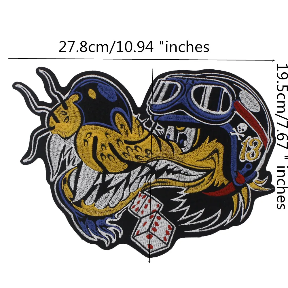 Lone wolf Iron On jacket backpacks motorcycle patches individuality Fabric badge DIY Decorative fabric patch