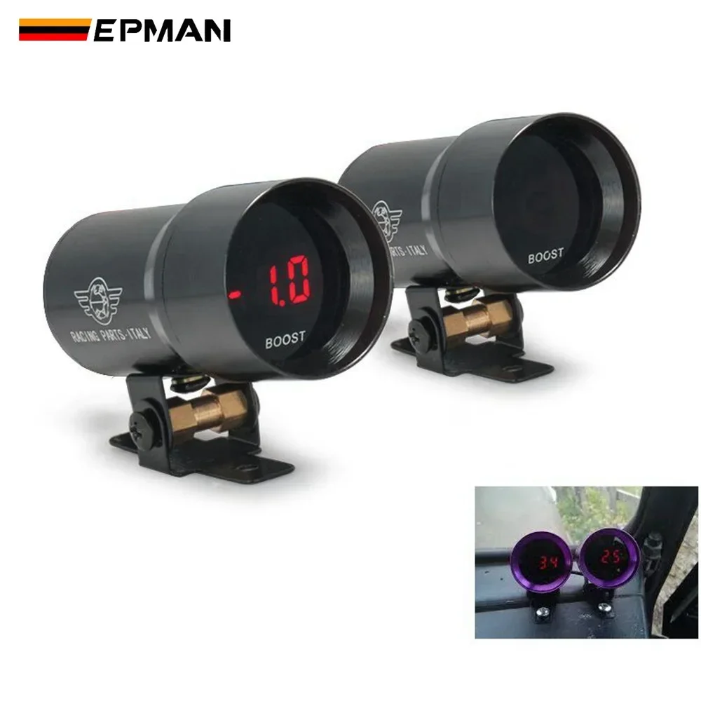 37mm Micro Digital Smoked Tachometer RPM AFR Boost Gauge Oil Press Water Oil Temp EGT Volt Vacuum Gauge Meter W/ Sensor EP37