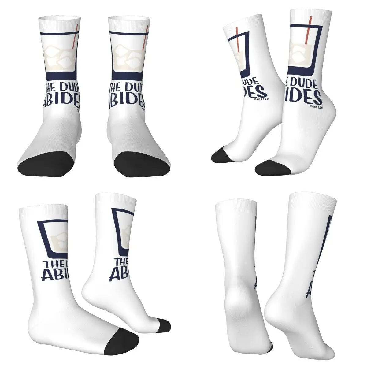 

The Dude Abides - The Big Lebowski Socks Harajuku Super Soft Stockings All Season Long Socks Accessories for Man's Woman's Gifts