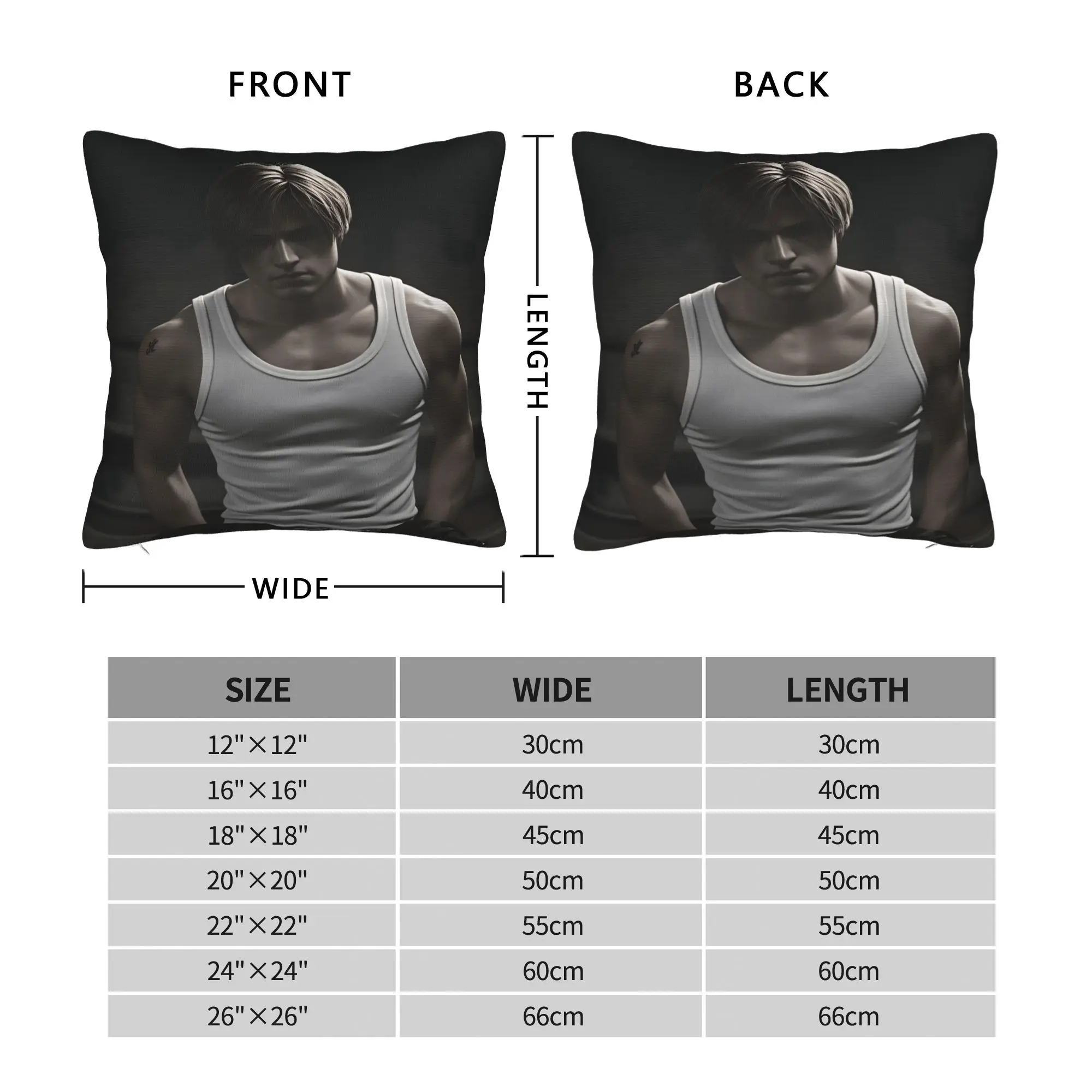 L-Leon Kennedys Pillowcases  Retro Trendy Pillow Case For Sofa Car Home Decor Comfy Pillow Cover
