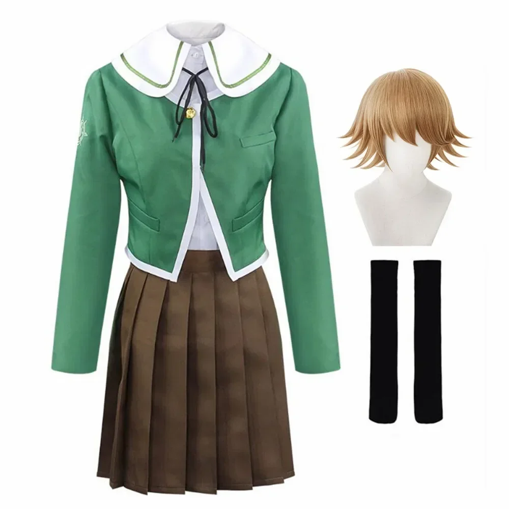 Anime Danganronpa Kuma Chihiro Fujisaki Cosplay Costume Women's JK Uniforms Suit Costume