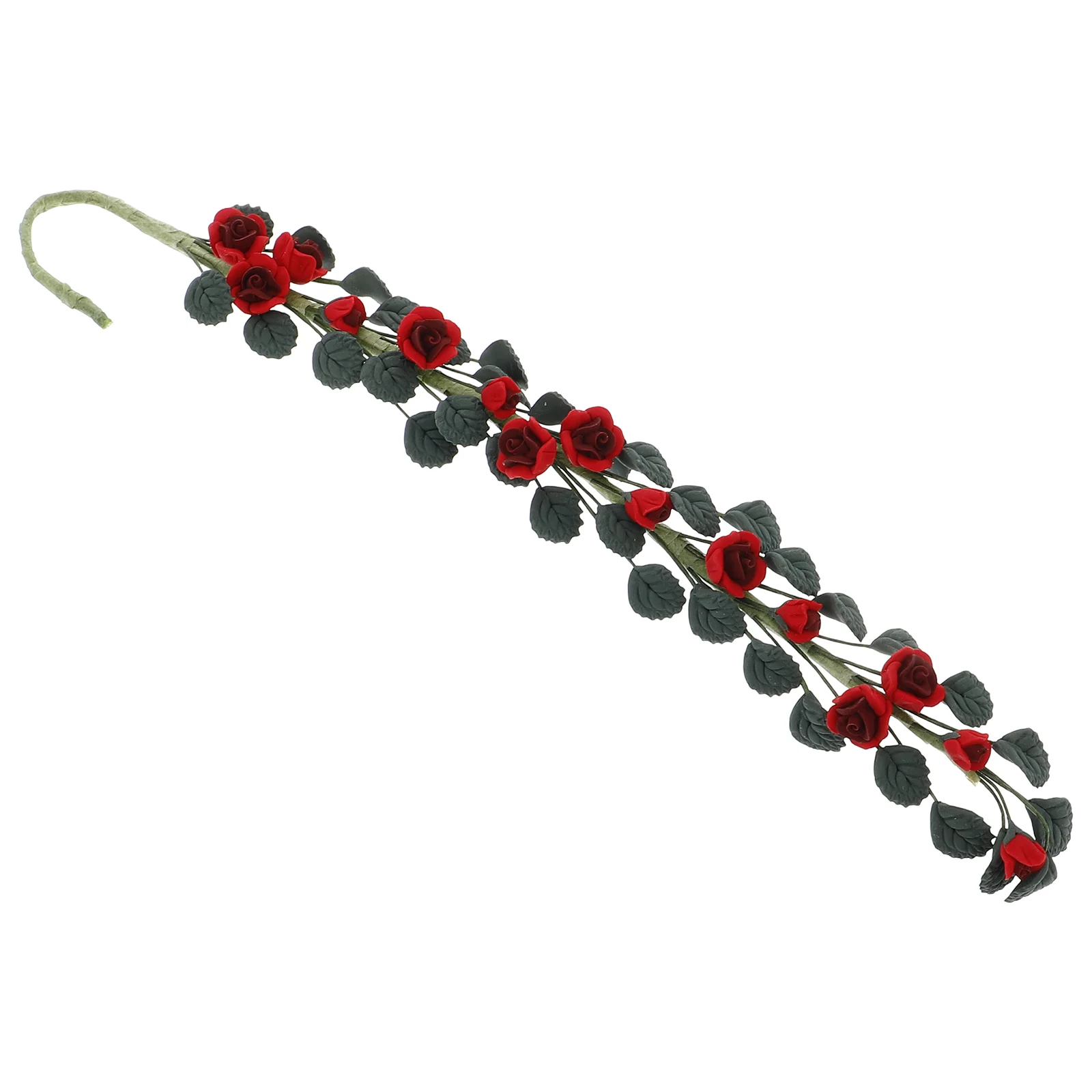 

Artificial Flower Vine Dollhouse Rose Ornaments Vines Garland Plastic Miniatures