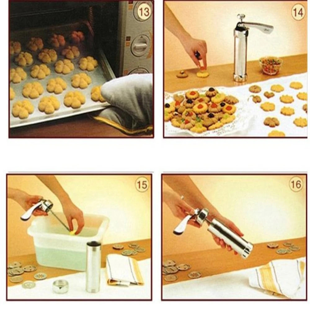 

Household biscuit maker Cookie making mold Baking and mounting flower guns Cream mounting device Baking machine box-packed