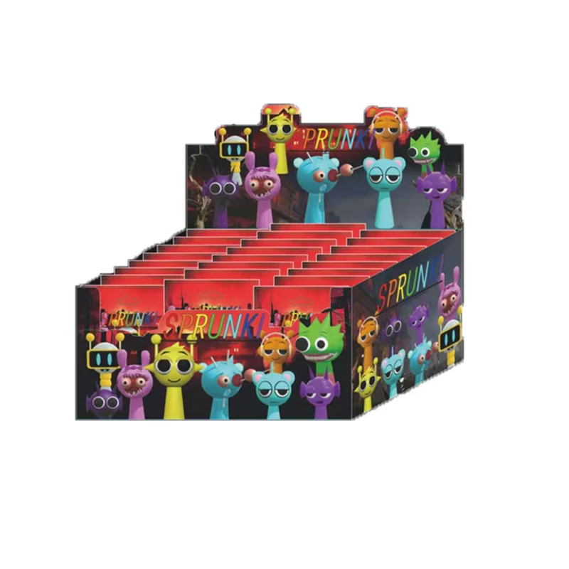 Sprunki Figures Toys Incredibox Mini PVC Action Figure Randomized Blind Box Models Come With Cards Kids Christmas Birthday Gifts