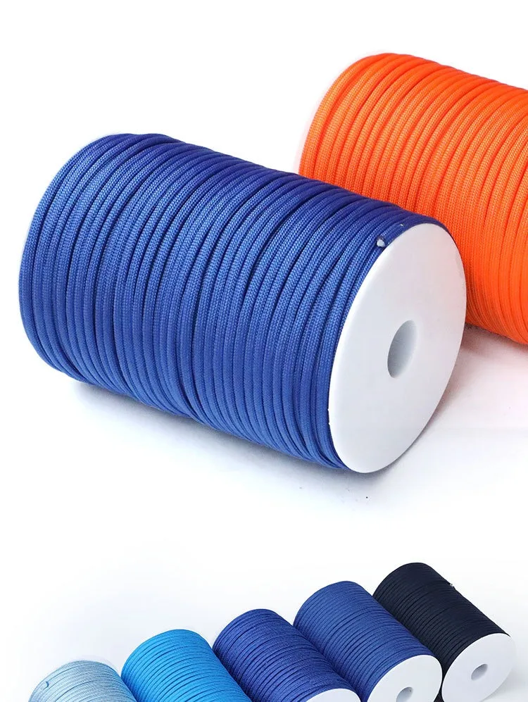 100 m 550 Militär 7-adriges Paracord-Seil 4 mm Outdoor-Polyester-Fallschirmschnur Camping Survival Regenschirm Zeltbündel – Detail 11