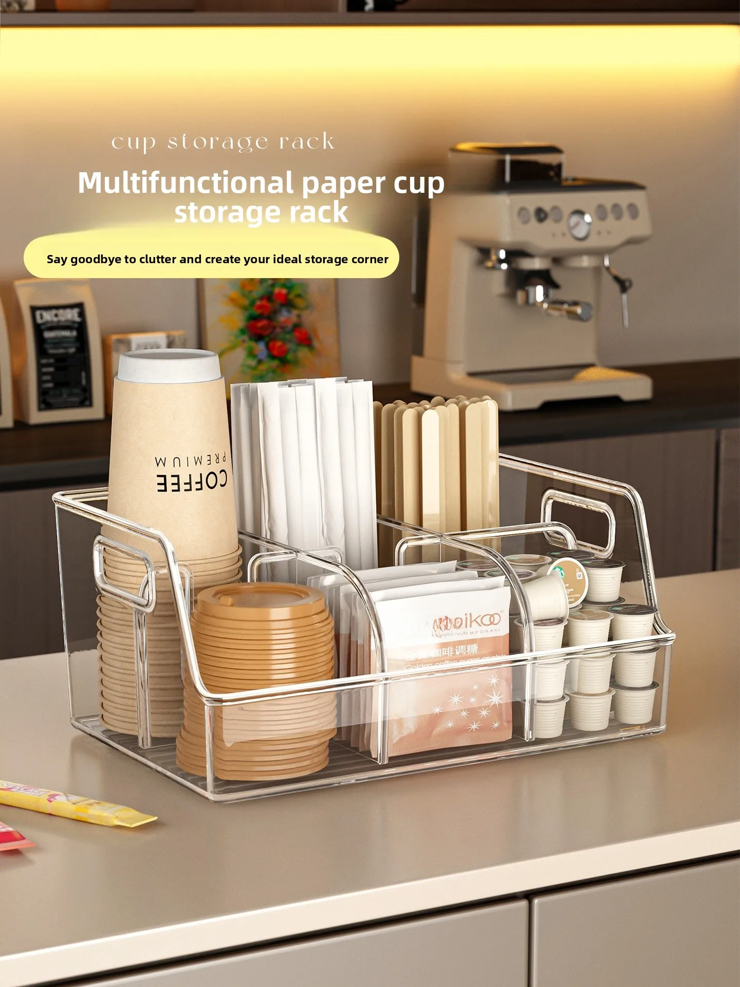 Coffee Tea Vendor - Portabicchieri Monouso per Caffetteria, Organizzatore per