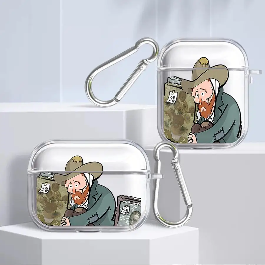 

Van Gogh Creative Design Case For Airpods 2 Pro3 3 4 Pro2 1 Pro Clear Earphone Cases Cover