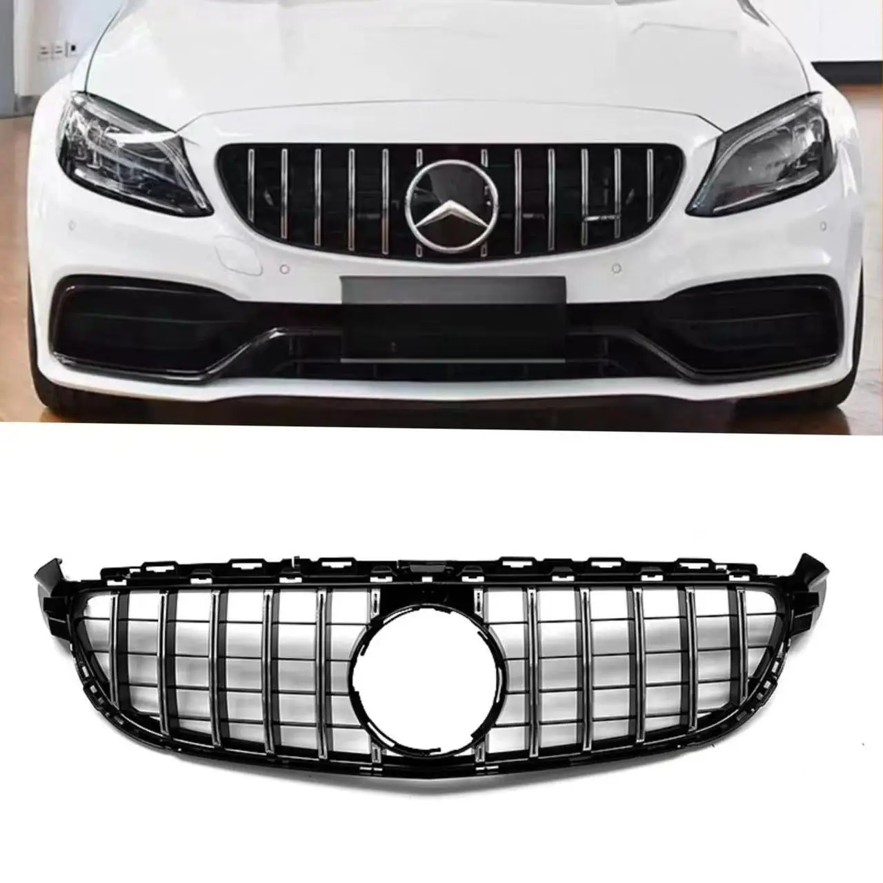 suitable-for-2015-2018-original-car-mercedes-benz-w205-real-c63-modified-gt-vertical-bar-grille-car-grille-mesh-decoration